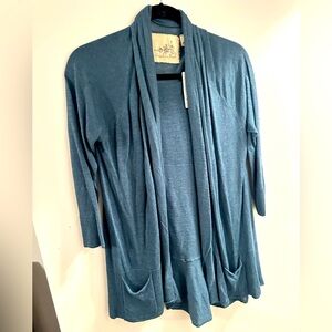 Blue light weight cardigan sweater